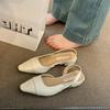 Copriscarpe Estivo Punta Aperta Sandali da Donna Tacchi Spessi Semplici Ciabatte Zoccoli Scarpe Donna Eleganti Scarpe da Festa Sandalias