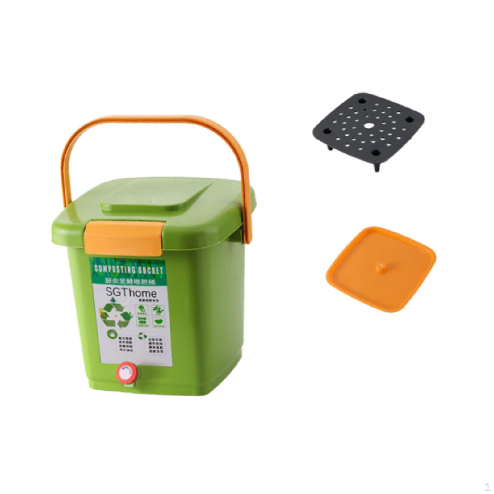 

Compost Bin for Garbage, Household, Food Waste Container, Practical Waste, 8L