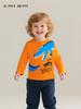 Kids' Cartoon Print Knit Cotton Long Sleeve Pullover - Trendy European & American Style