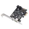 Rozšiřující karta PCI-e na USB 3.1 Type-C Rychlé nabíjení PCI-E na USB s 19kolíkovou přední adaptérovou kartou GEN1