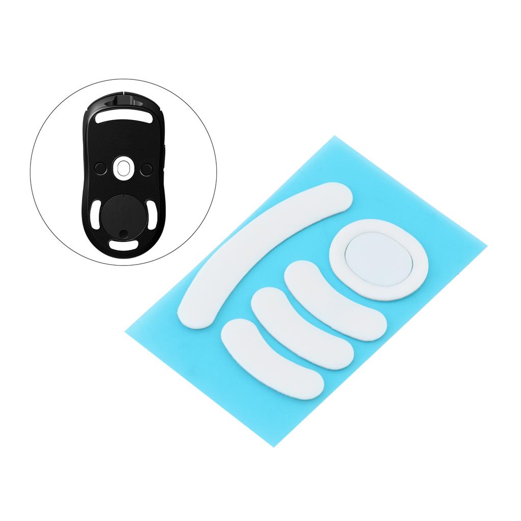 Antislip Muispads Skates Pads voor Logi GPW 1 / G102 /G304 / G305 met Reinigingspakket, Witte Antislip Sticker
