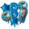 6pcs Toy Story Foil Balloons Buzz Lightyear Woody Birthday Party Decorations Kids Ballon Baby Shower Aluminum Film Balloon Round Sensory Compression