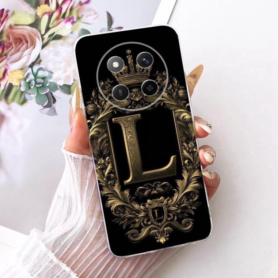 For Honor Magic 7 Lite 2025 Case BRP-NX1 Fashion Crown Letters Soft Silicone Phone Cover For Honor X9c Smart X 9c X9cSmart Shell