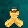 Raccordo a Y in ottone H58 Filettatura BSPP da 1/2" 3/4" Riduttore equalizzatore Giunto di unione ispessito Adattatore per acqua/gas Connettore