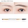 Cepillos Suaves para Pestañas Codo Contouring Cepillos para Pestañas de Doble Punta Ojos Difuminado Herramienta de Maquillaje Cosmético