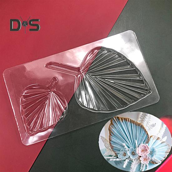 Fondant Mold Exquisite Shape Transparent Plastic Leaf Modeling Fondant Mold DIY Cake Decoration Kitchen Supplies