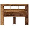 LED Headboard with Rustic Wood Look 140 x 18.5 x 103.5 cm Engineered Wood