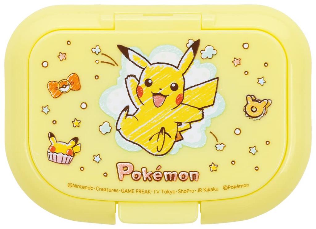 Skater Wet Wipe Baby Wipe Hand Wipe Lid Pikachu Design Lid, Lid, Cover, Pokémon (WTL1AG-A)