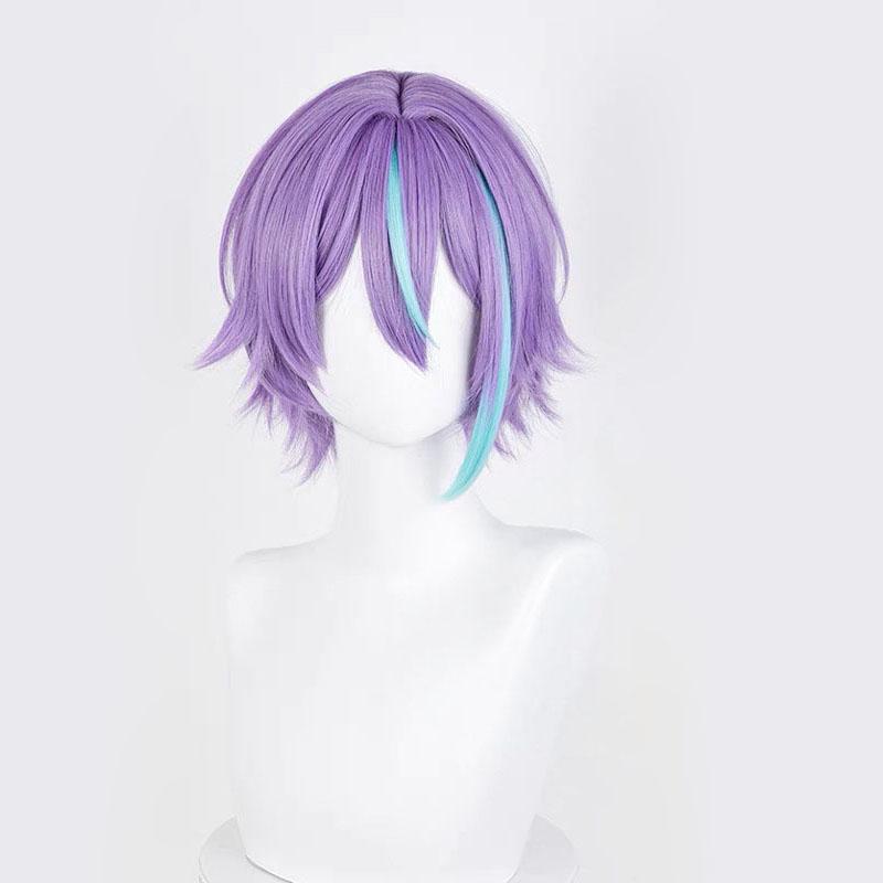 Hoge Kwaliteit Tenma Tsukasa Cosplay Pruik Kort 30cm Verloop Kamishiro Rui Hittebestendig Synthetisch Haar Halloween Pruiken + Pruikkap pink