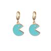 Smiley Alloy Womens Face Earrings Plated Cartoon Design Stylish Jewelry