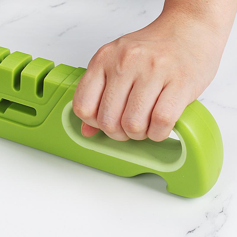 Four-in-one Knife Sharpener Kitchen Manual Sharpening Stone Household Multi-Functional Nordic Fast Four-Segment Fast Knife Sharp