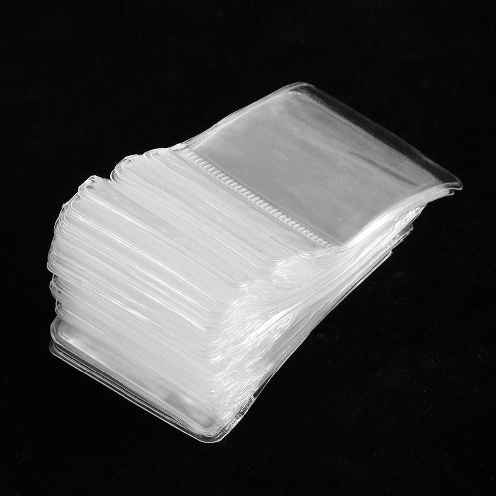 100 Stück Staubdichte Selbstversiegelnde Beutel Transparente Schmuckbeutel Neue Reißverschlussbeutel Halskette Armband Ring