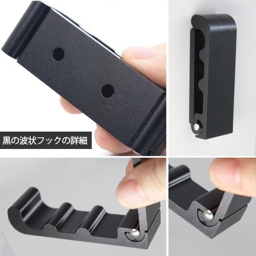 6-Piece Folding Coat Hooks, Heavy-Duty Aluminum Alloy Wall Hooks for Bedrooms, Entryways, and Living Rooms, Holds up to 33 Pounds, Black