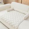 Corduroy Pet Pad with and Backrest for Dogs Cats