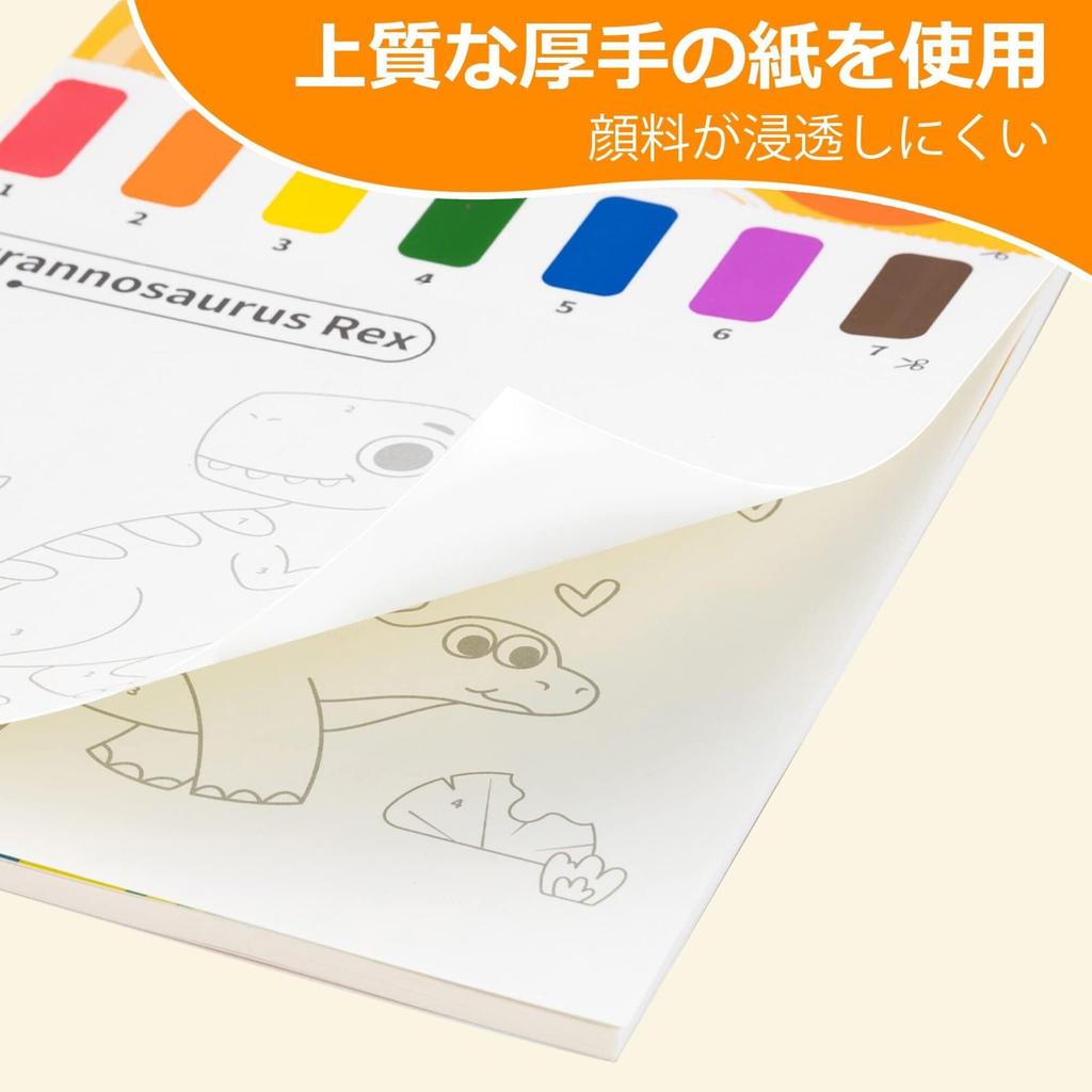 YPLUS Watercolor Coloring Books for Watercolor Paper for Kids Ages and Reusable Coloring Painting Craft Gifts with Set of 3 Toddlers, 1-3 2-4, Books,