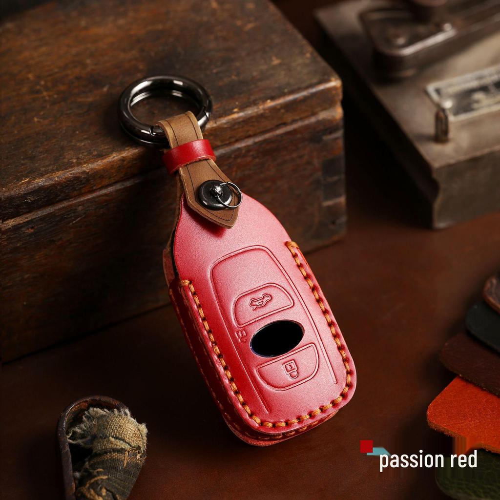 Echtes Leder Schlüsselmäppchen für Subaru Forester, Outback, Legacy Schlüsselanhänger