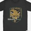 Unisex Metal Gear Foxhound Grafik-T-Shirt mit auffälligem thematischem Aufdruck, strapazierfähigem Rundhalsausschnitt und kurzen Ärmeln