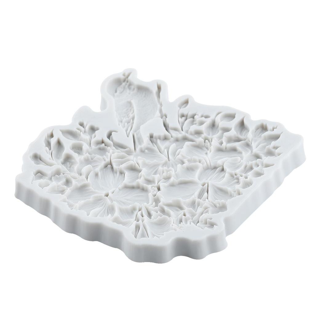 Birds Silicone Mold Flower Leaves Fondant Molds Cake Decorating Tools Cupcake Topper Candy Resin Clay Chocolate Gumpaste Mold