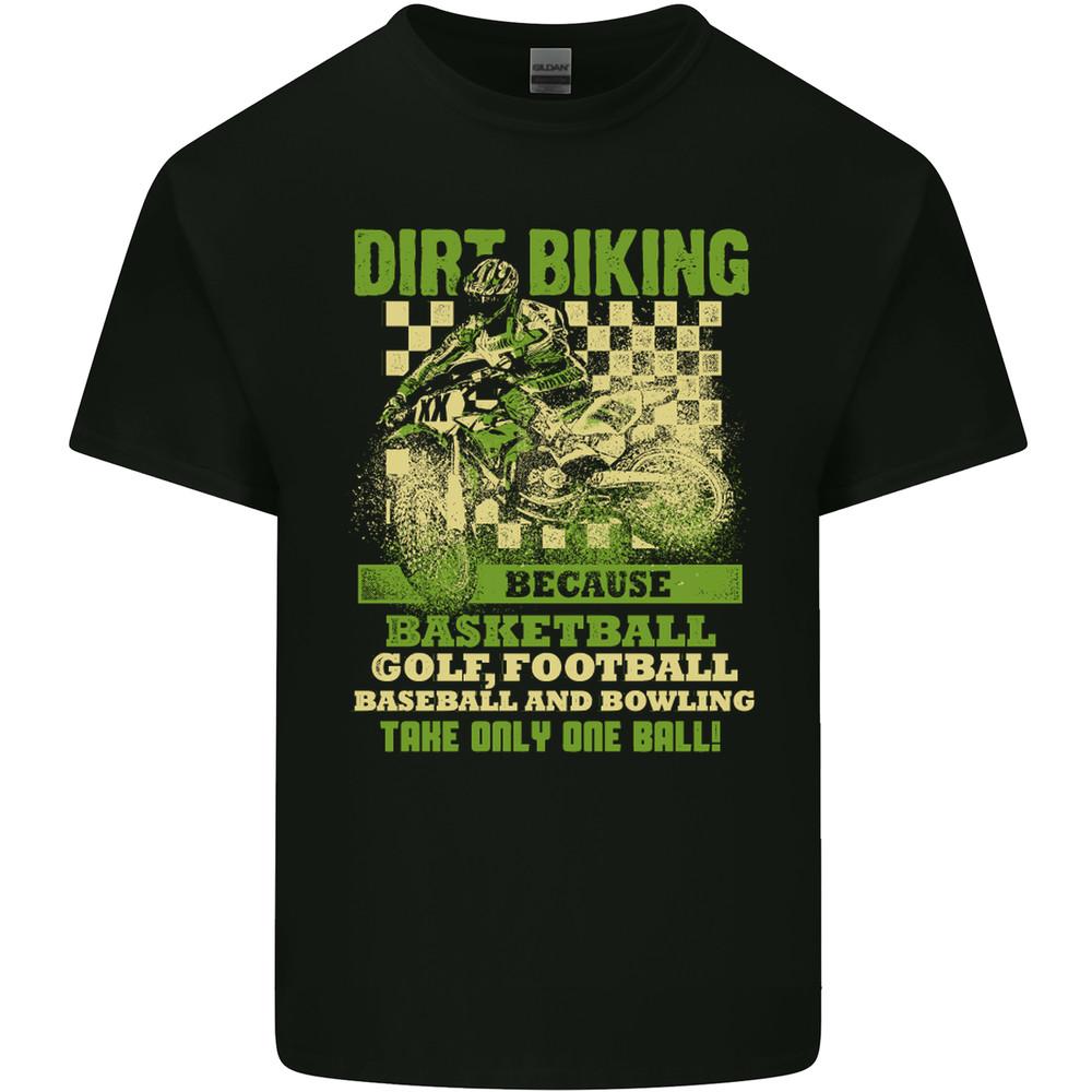 Dirt Biking 2 Balls Bike Motocross MotoX Mens Light Cotton T-Shirt Unisex T-Shirt L