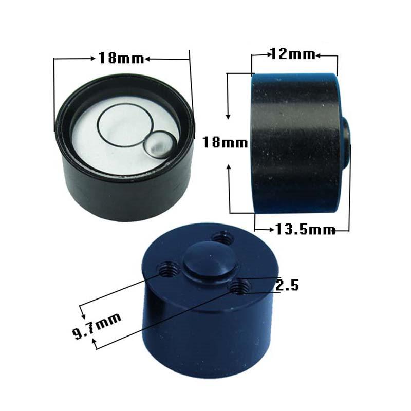 Mini Small Bulleyes Levels Bubble High Precision Centering Rod Small Blisters Carbon Fiber Rod Installation Level Bubble