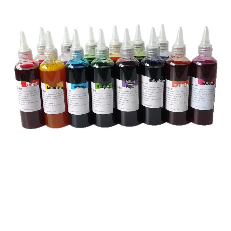 14-Color Eco-Friendly Tie-Dye Kit: Includes DIY Tools and Cold Dye Pigments, 250ML Bottles