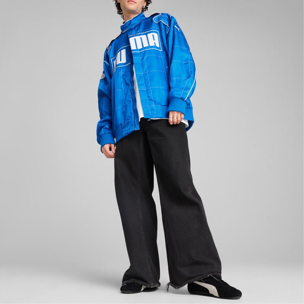New PUMA ArchiveRELAXED FW24 SEASONAL Racer Jackets & Coats Unisex Blue 629914-58