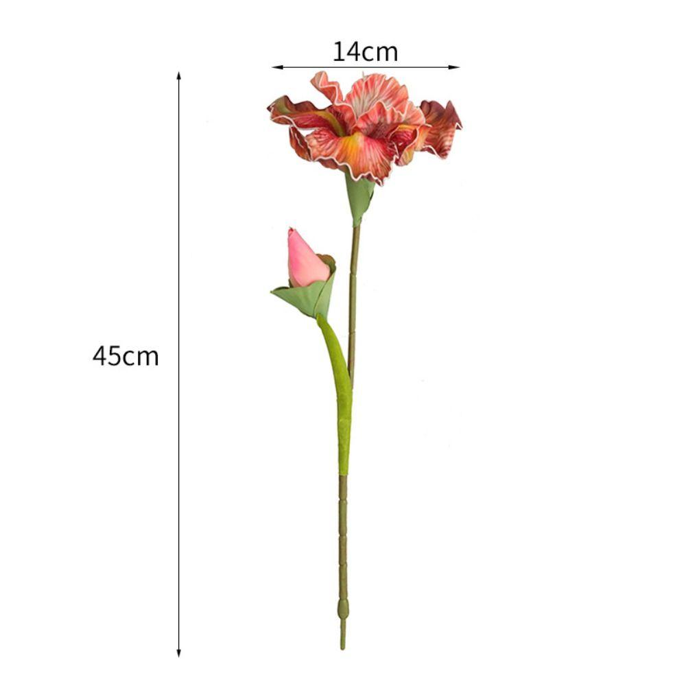 2pcs EVA Artificial Alice Iris Flowers 45cm Silk Fake Flower  Outdoor Indoor Decor
