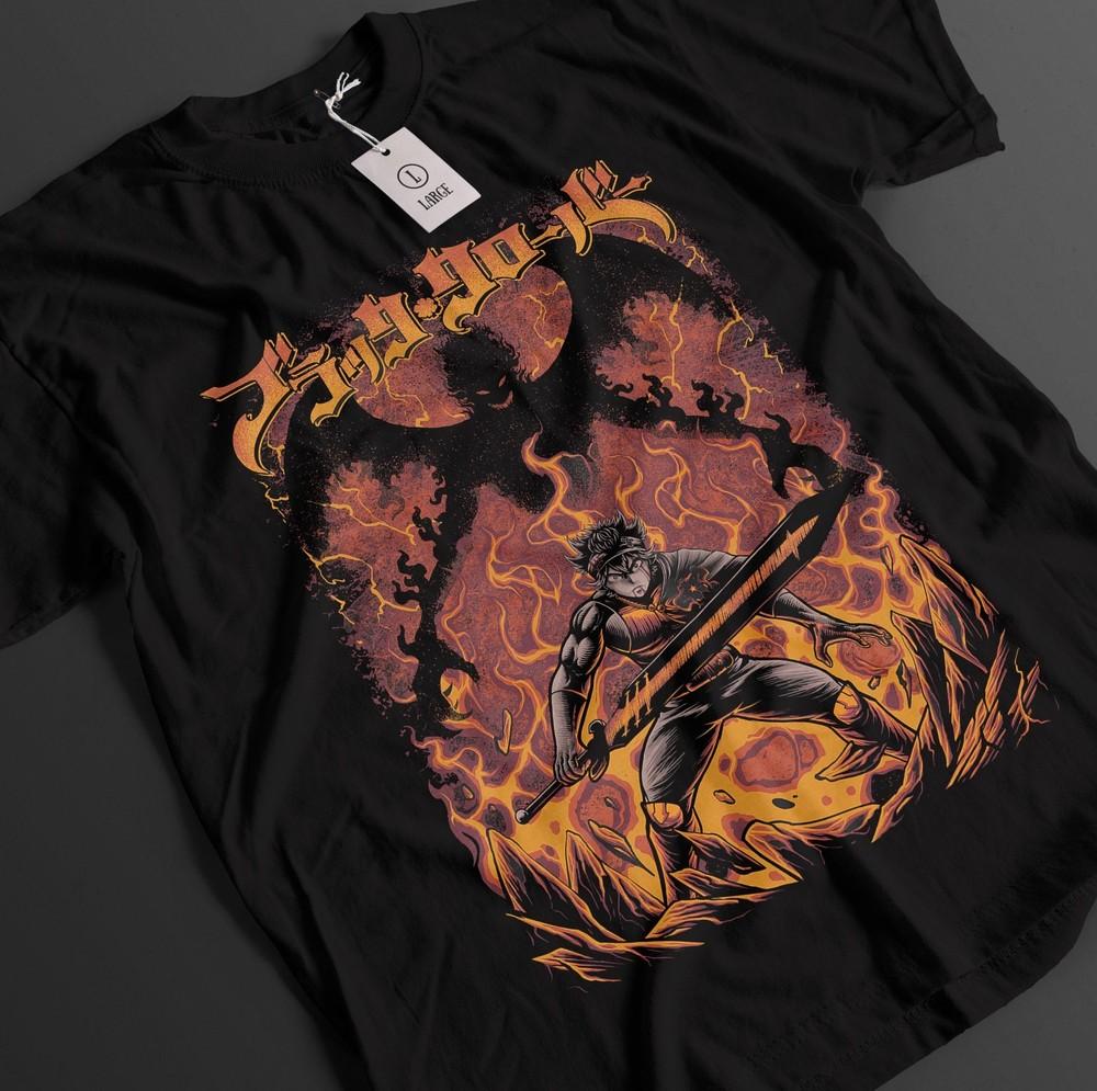 

Футболка Black Clover Футболка Аста Футболка Юно Топ Ноэлль Ями Лак Аниме Демон Футболка 3XL