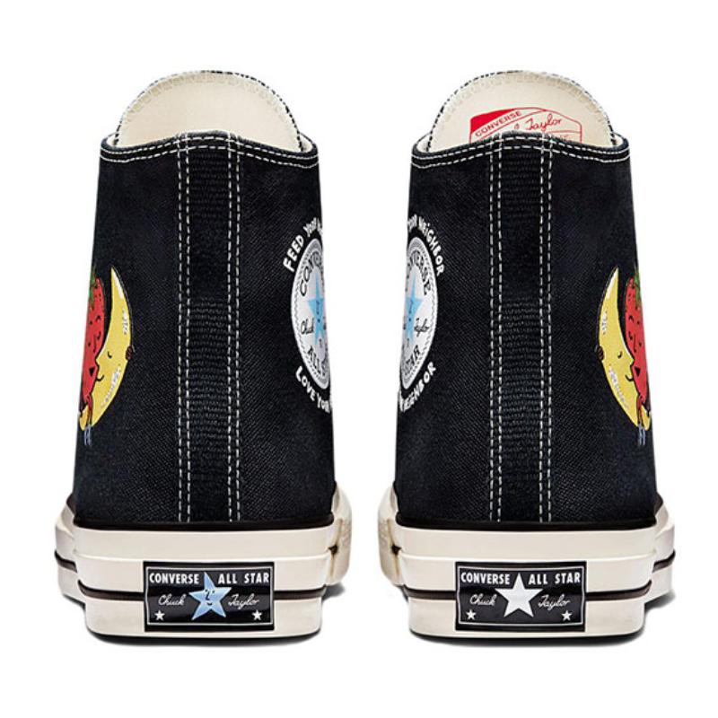 Sky High Farm Workwear X Converse Chuck 70 Comfortable Everyday Abrasion Resistant High Top Espadrilles Unisex Black