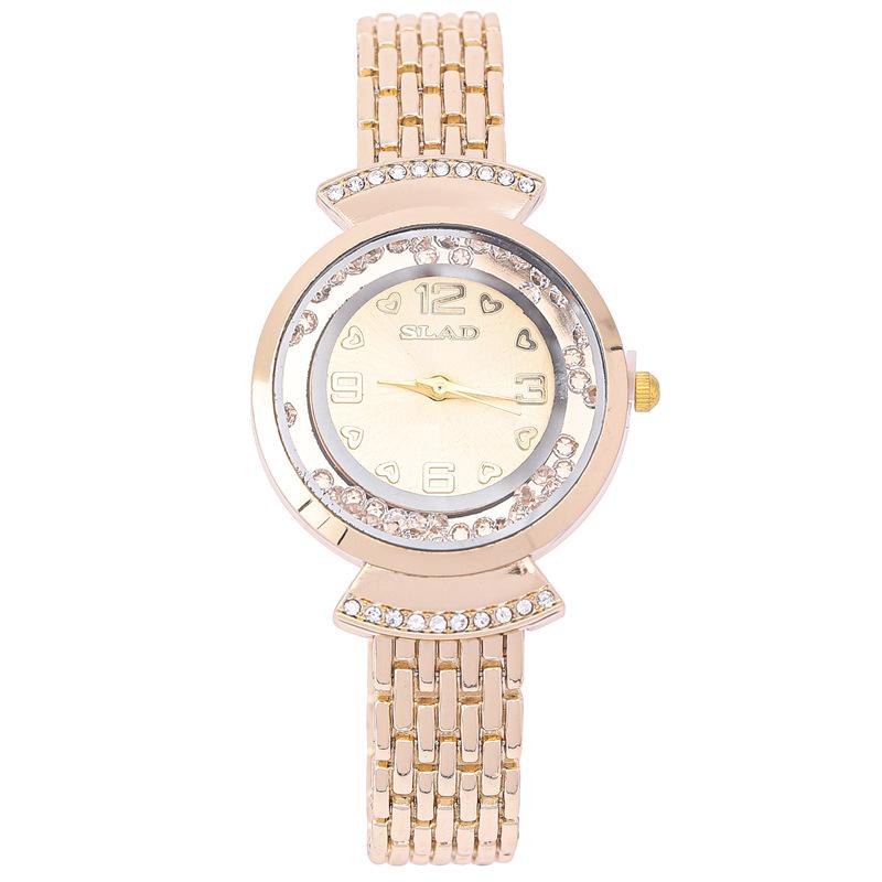 Fashion Diamond-Encrusted Women'S Watch Creative Versatile Quartz Watch Women'S Light Luxury High-End Women'S Bracelet Watch