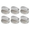 6PCS Central Socket Gas Stove Knobs Indicator Hole Replacement Stove Knobs  Kitchen Stove