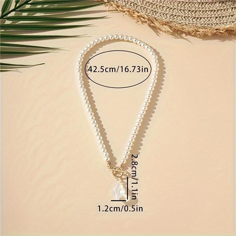 Baroque pearl necklace light luxury simple long sweater chain retro temperament versatile neck chain accessories