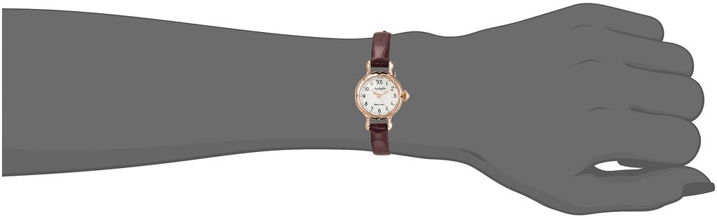 ALIAS F3 Classic Analog Waterproof Watch with Leather Red Strap, FP003BR3, Women's,