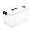 Transparent Plastic Storage Box with Lid and Handle