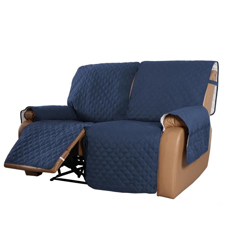 1/2/3 Seater Recliner Sofa Cover Pet Kids Dog Sofa Mat Solid Lounger Couch Towel Armchair Covers  Relax Sofa Slipcovers