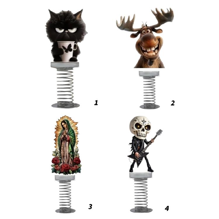 Head Nodding Cats Acrylic Car Decors Interactive Dashboard Toy Long Service Color Retention Multiple Styles for Men Women