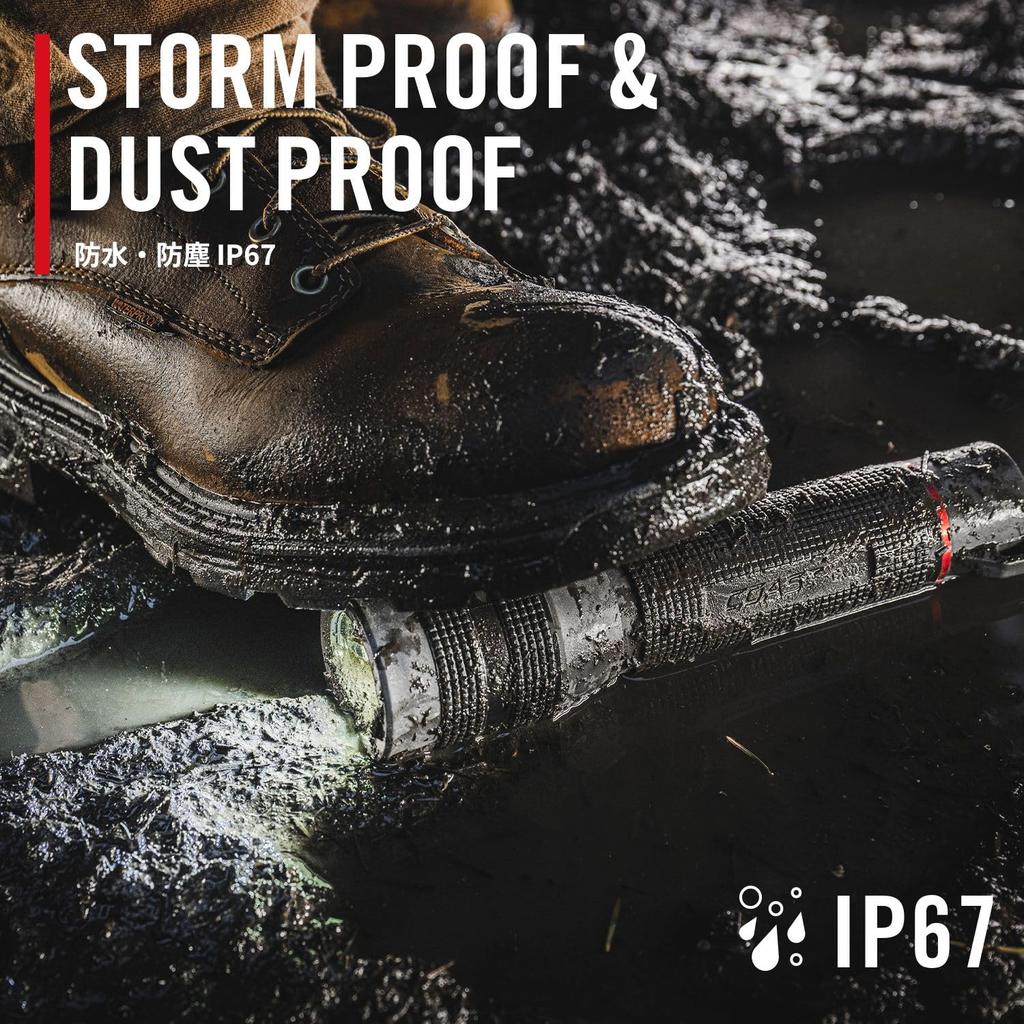 COAST GX30 LED Max 2300 Durable Polymer Resin Waterproof and Compatible with Both Dry and Rechargeable Ideal for Crime Prevention and Disaster