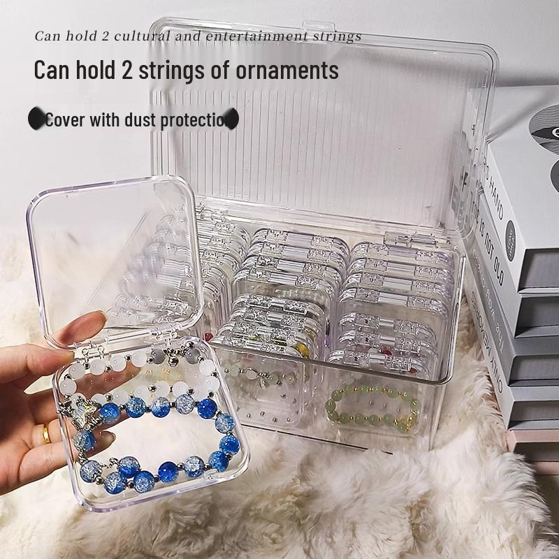 Dustproof Transparent Jewelry Organizer Box for Necklaces and Ornaments