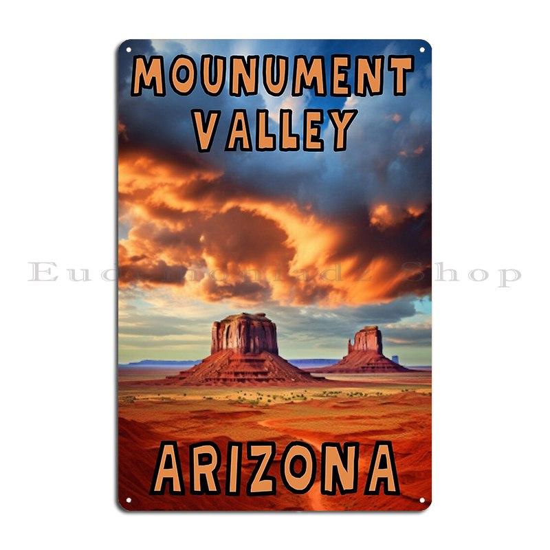 

Monument Valley Arizona Graphic Metal Signs Wall Cave Pub Plates Wall Decor Cinema Custom Tin Sign Poster 20x30cm