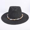 Popolare Cappello di Paglia Classico Western da Cowboy Estivo Vuoto con Ampia Tesa Cappello da Sole Cappello di Paglia Intrecciato a Mano