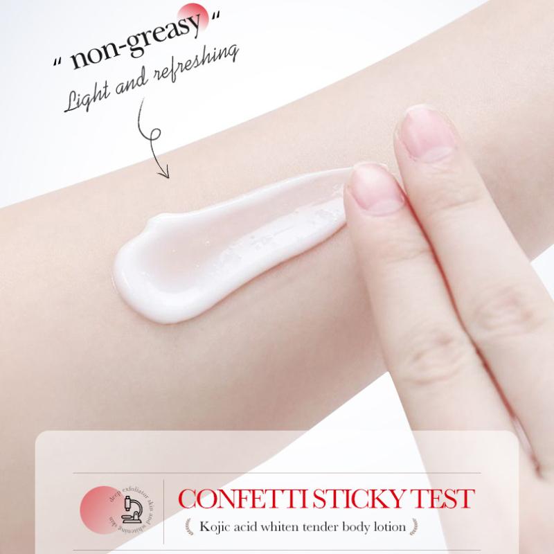 Kojicsyre Whitening Body Lotion 250gSADOER Fuktighetsgivende Oppstrammende Foryngende Body Lotion