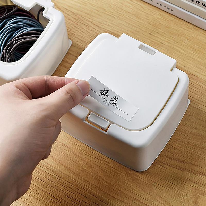 Pop Window Type Storage Box Cotton Swab Box Small Object Classification Drawer Storage Box Cotton Swab Organizer