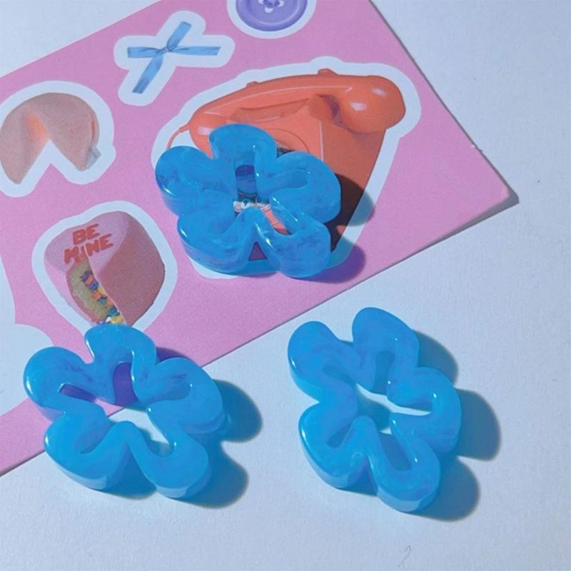 Flower Connector Abstract Large Hollow Flowers Charms Pendant for DIY Hairpin Headwear Earrings Necklaces Jewelry Making