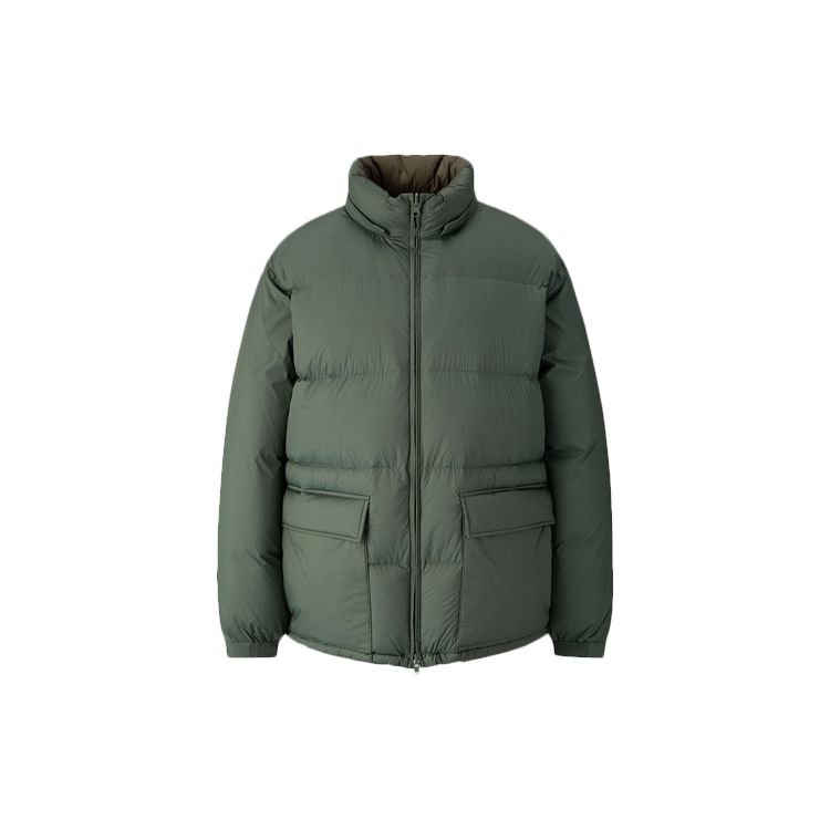 Uniqlo X JW Anderson Reversible Hooded Down Jacket Men outerwear Dark-Green 422094-58