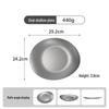 Abay Retro Oval Stainless Steel Dinner Plate