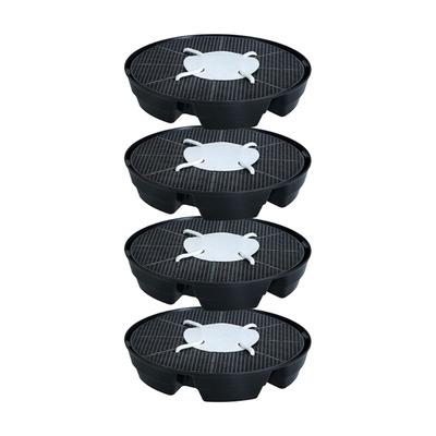 4pcs Auto Watering Plant Saucers Automatic Humidities Control Nonwoven Fabric Pot Trays for Indoor Outdoor Plant