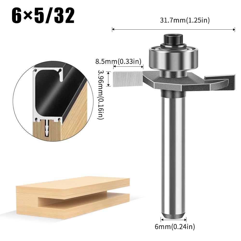 6 Handle 12 Handle Ball T-Knife Woodworking Milling Cutter Slotting Cutter Notch Cutter Begonia Angle Alloy Cutter Head Trimming Machine Tool Head