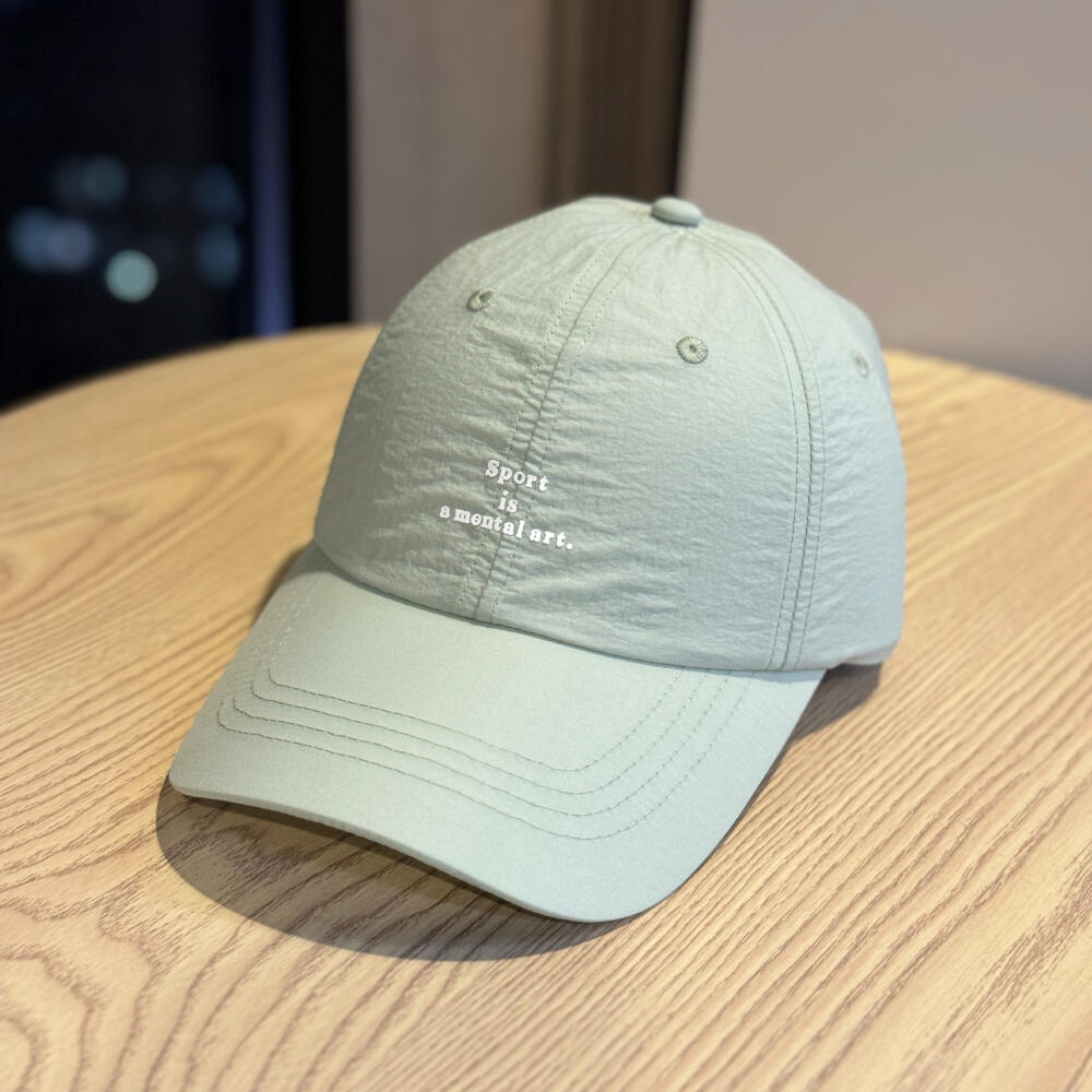 Korean Style Letter Embroidered Mesh Baseball Cap, Quick Dry Nylon Casual Hat for Men Women Daily Outdoor Streetwear Headwear