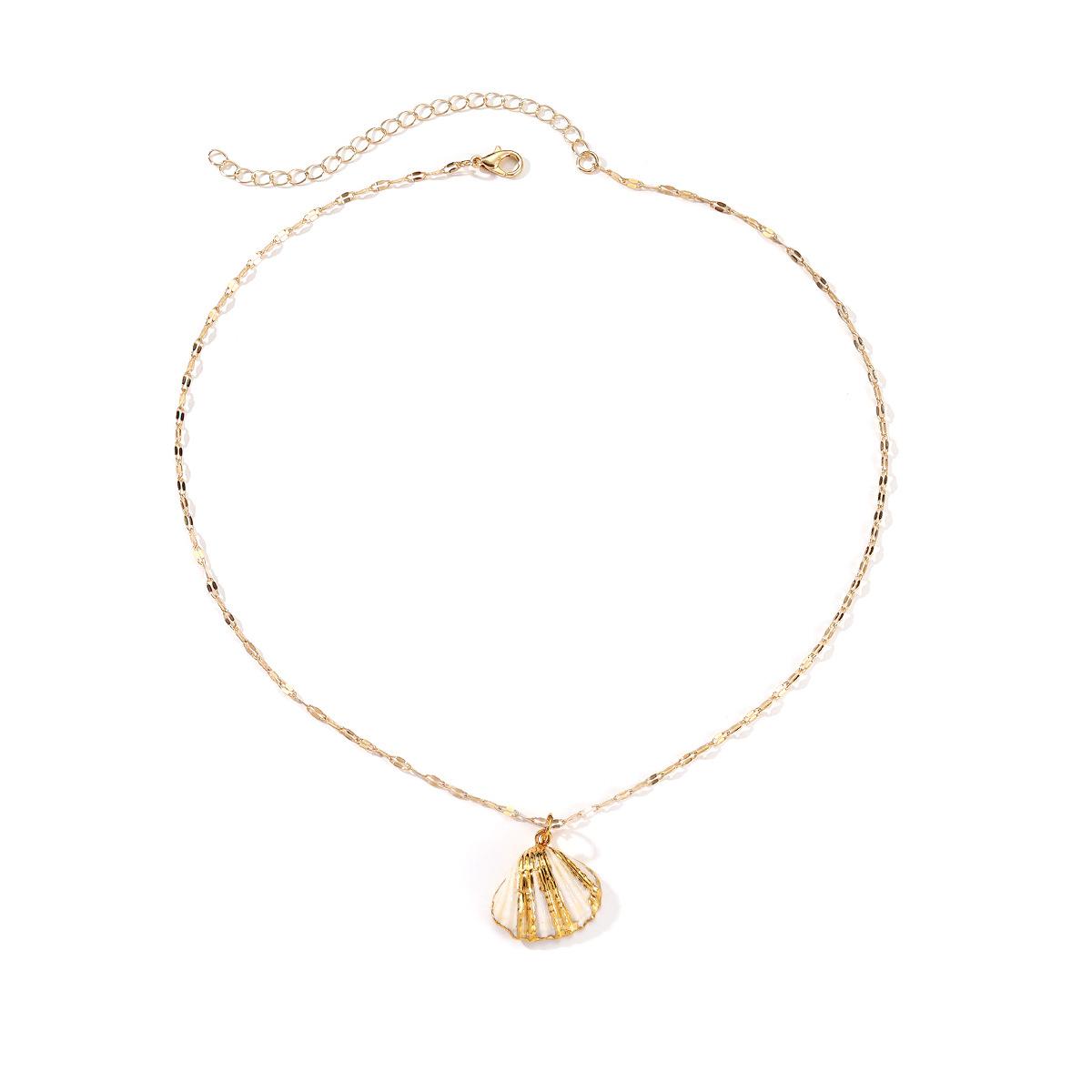 

Summer Ocean Element Bag Phnom Penh Shell Necklace, Beach Vacation Sexy Personality Design Clavicle Chain
