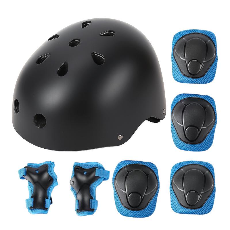 Adult & Kids Protective Gear Set: Thickened Helmet, Knee & Elbow Pads for Skating, Skateboarding & Biking